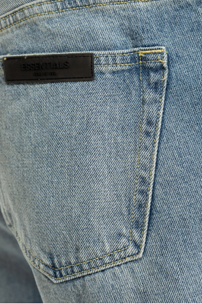 Indigo distressed denim clearance fear of god